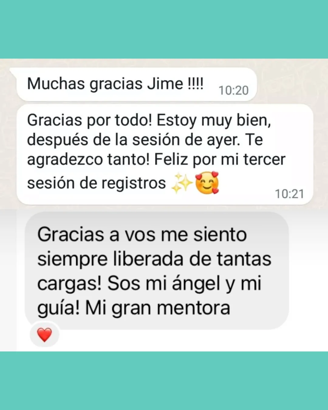 Testimonio Sesión Personalizada